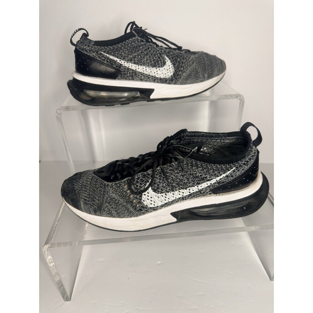 Nike Air Max Flyknit Racer Shoes Womens 7.5 Black Running Sneakers